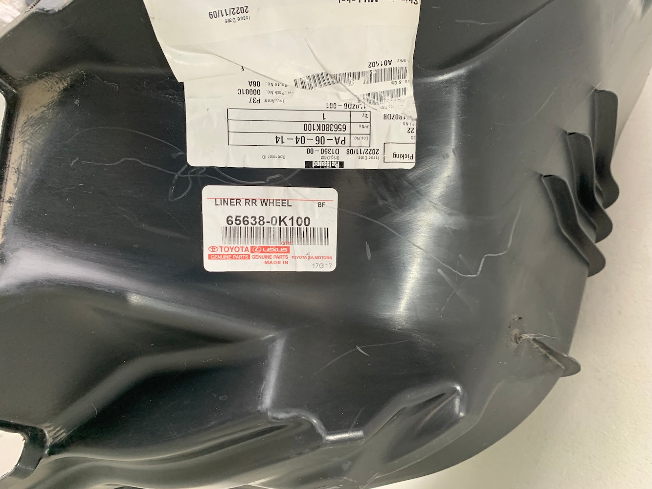 Toyota Hilux GD6 Rear Fender Liner with Flap